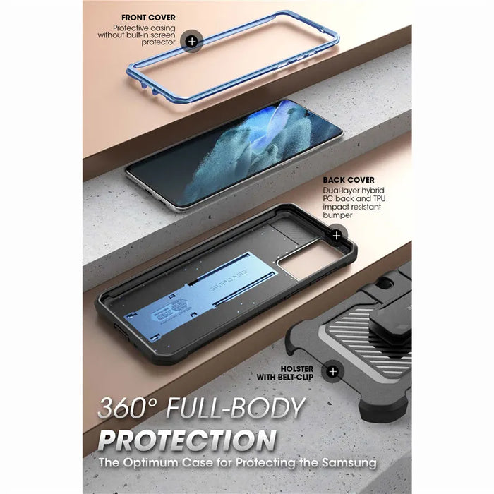 For Samsung Galaxy S21 Ultra 2021 Release 6.8 Inch Ub Pro Full-Body Holster Case Without Built-In Screen Protector