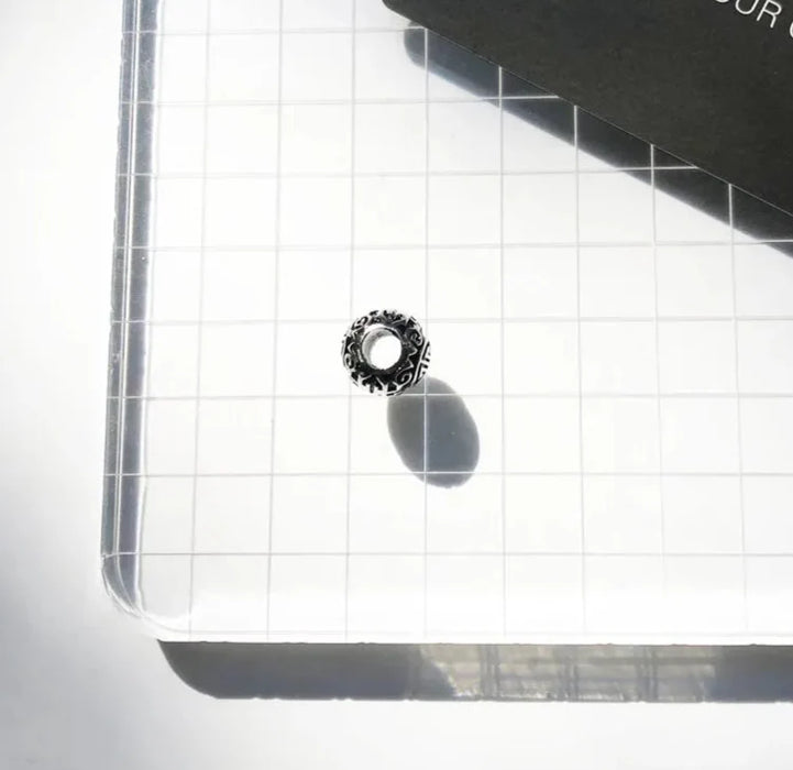 925 Sterling Silver Ethno Black Beads Great Blessing Charm For Women And Men