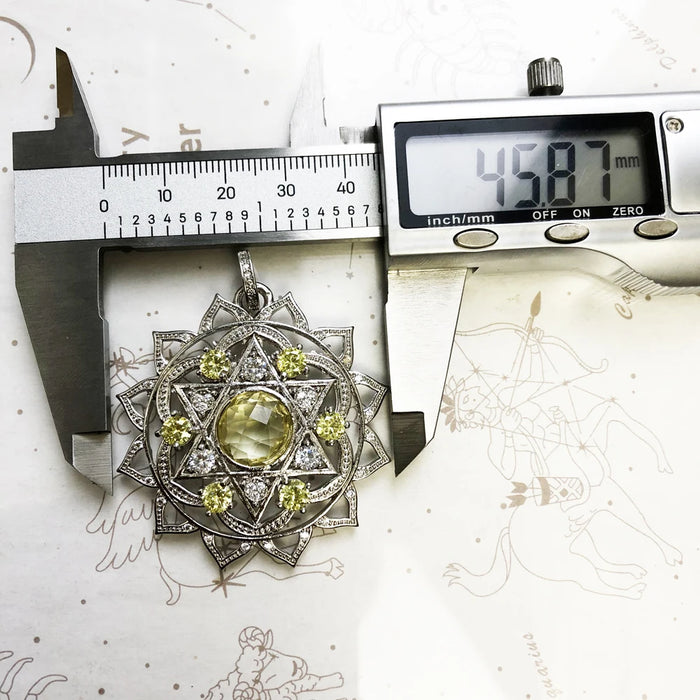 925 Sterling Silver Heart Chakra Pendant Fashion Jewelry For Women & Men