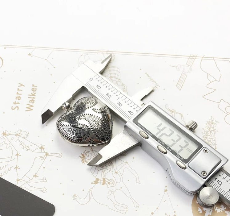 925 Sterling Silver Romantic Large Heart Locket Pendant 2021 Spring Collection Fine Jewelry For Women