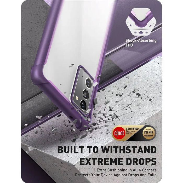 For Samsung Galaxy Note 20 6.7 Inch 2020 Ares Full-Body Rugged Clear Bumper Case Without Built-In Screen Protector