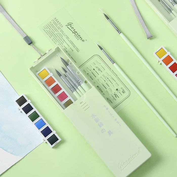 Animal Hair Watercolour Brush Set For Kids