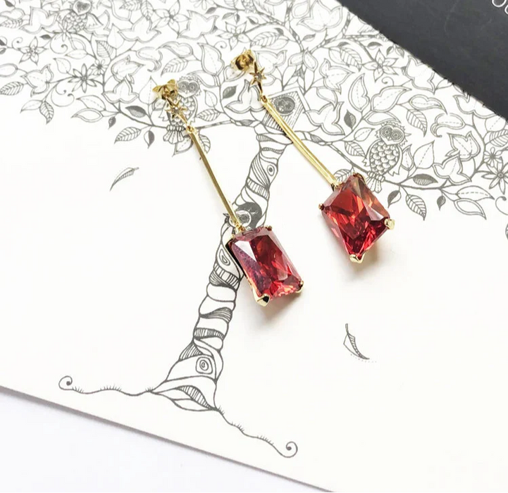 925 Sterling Silver Europe Magical Long Drop Earrings With Star Design Fine Jewelry For Women