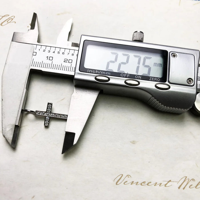 925 Sterling Silver Small Cross Pendant Trendy Faith Jewelry For Men & Women