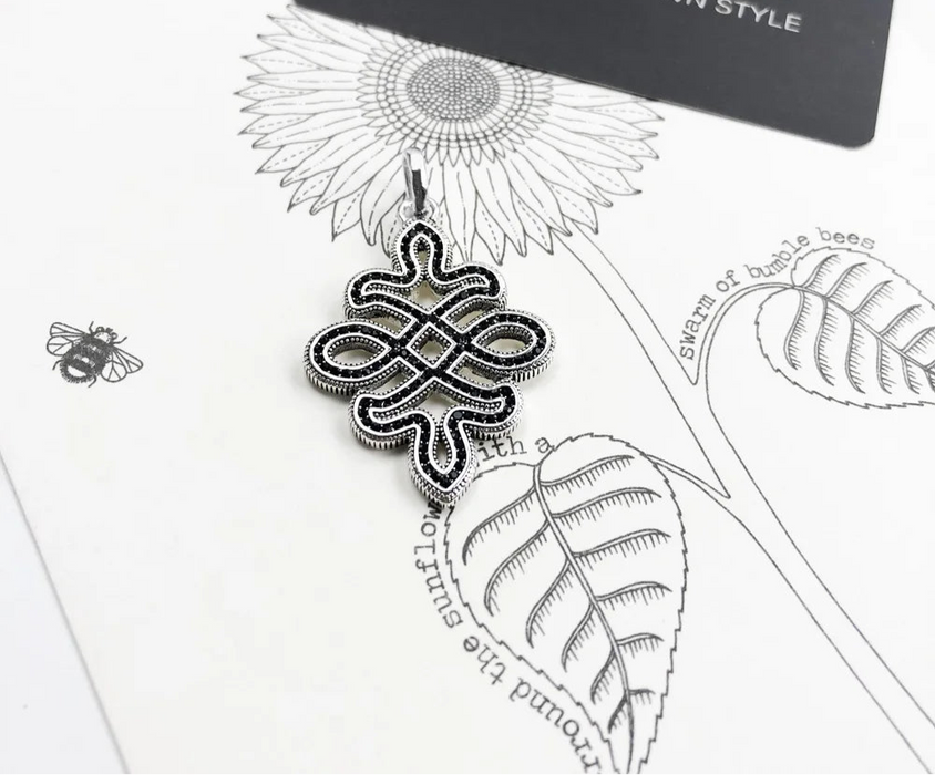 925 Sterling Silver Love Knot Pendant Rebel Street Jewelry For Men & Women