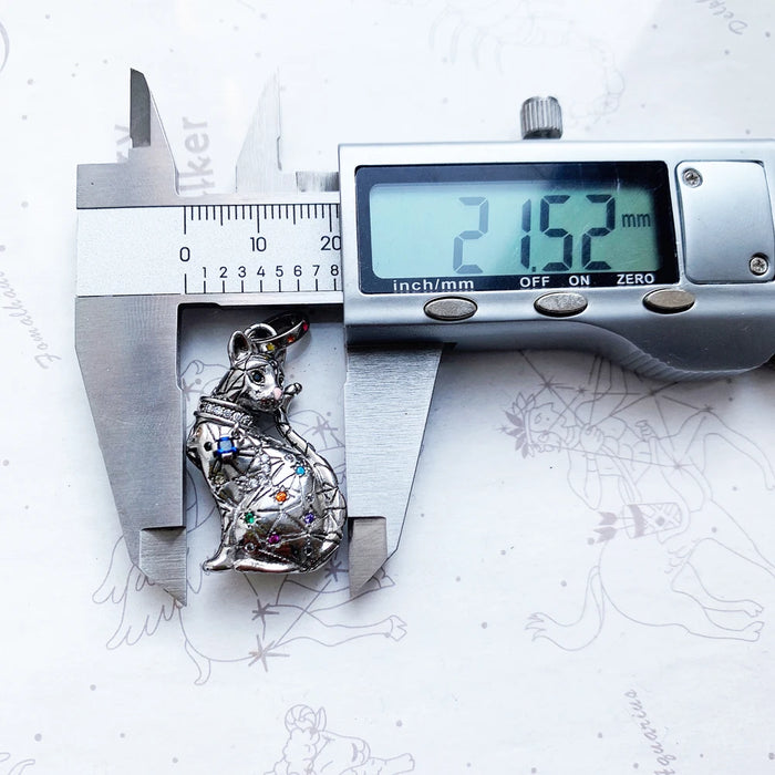 925 Sterling Silver Boho Cat Constellation Pendant 2022 Fine Jewelry Gift For Women