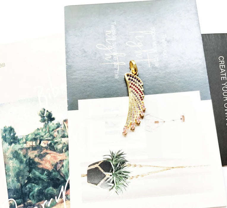 925 Sterling Silver Rainbow Wing Hummingbird Pendant Fashion Jewelry For Women