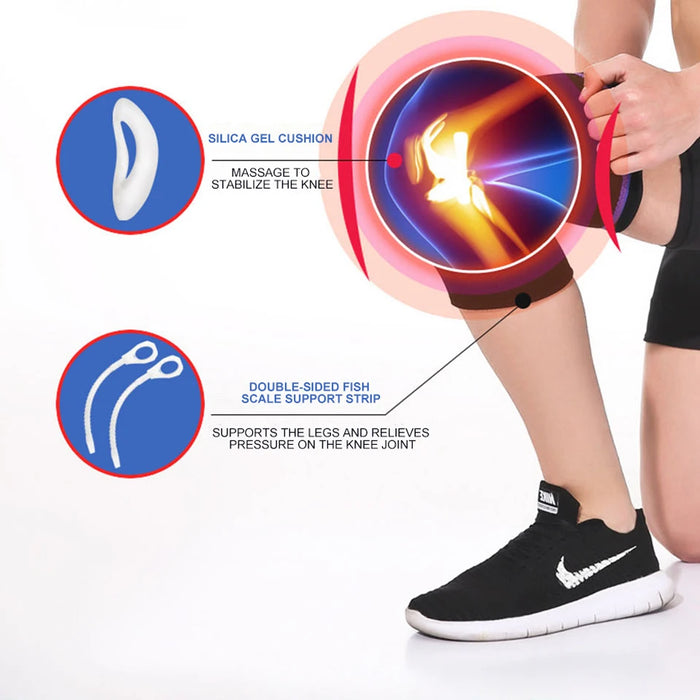 Silicone Gel Knee Brace For Joint Pain Relief Men / Women