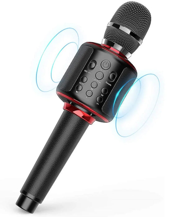 Portable Karaoke Microphone With Bluetooth Duet Sing / Record / Play / Reverb