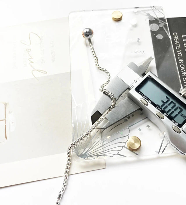 925 Sterling Silver Rose Gold Link Chain Bracelet Fashion Jewelry For Women & Men European Style Karma Diy