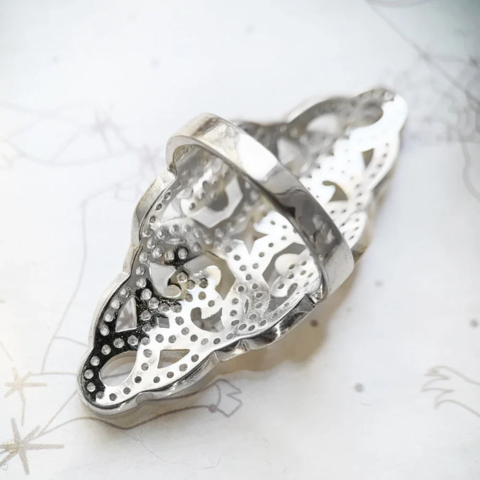 925 Sterling Silver Europe Style Cz Cocktail Ring Bridal Set For Women