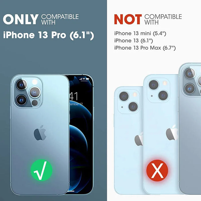 For Iphone 13 Pro 6.1 Inch Slim Frame Tpu Bumper Transparent Back Clear Case