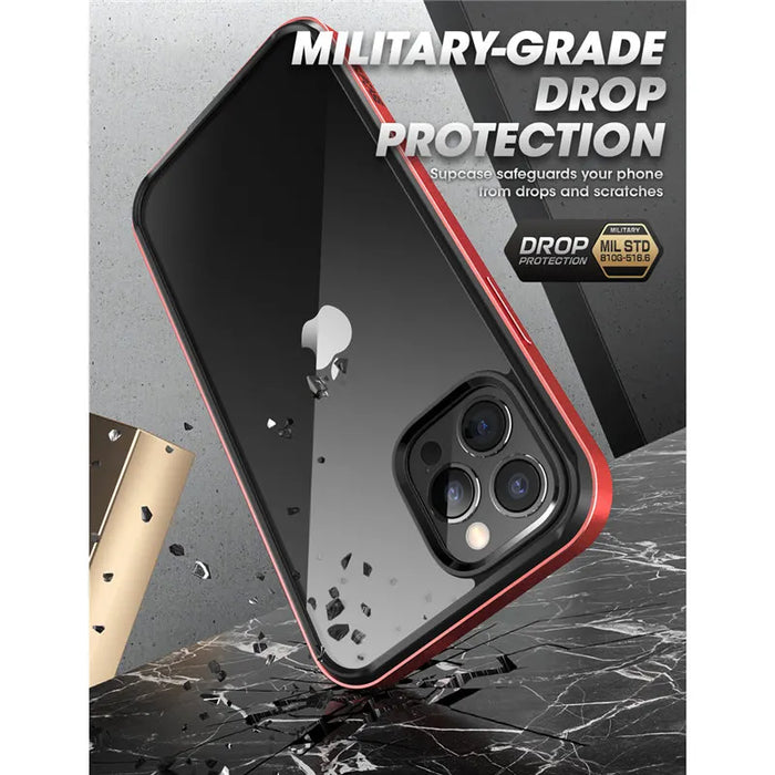 For Iphone 12 Pro Max 6.7 Inch 2020 Ub Edge Slim Frame Case With Tpu Inner Bumper & Transparent Back