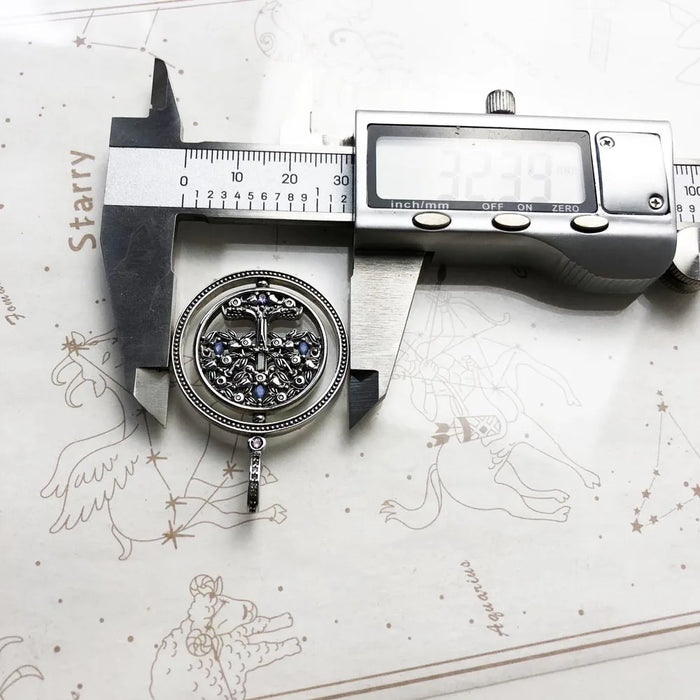 925 Sterling Silver Rotating Tree Of Life Pendant Personal Lucky Gift For Women