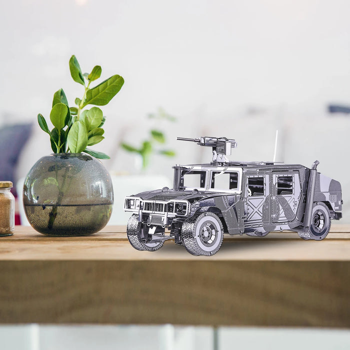 4Wd Military Automobile Puzzle Kit 3D Metal Model Perfect Gift For Adults