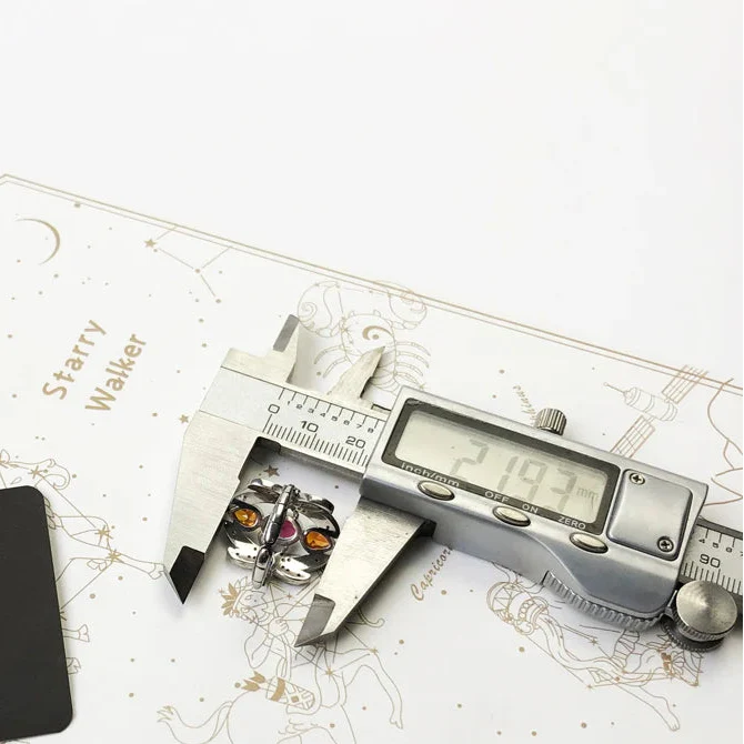 925 Sterling Silver Bohemian Dragonfly Ring Handcrafted Colourful Jewelry Happy For Women