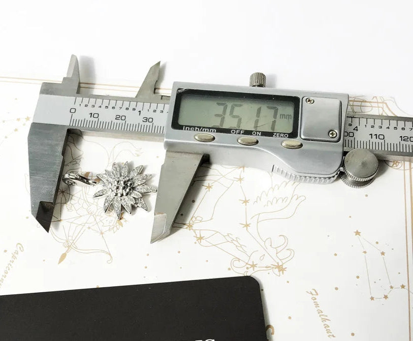 925 Sterling Silver Edelweiss Winter Pendant Fashion Jewelry For Women