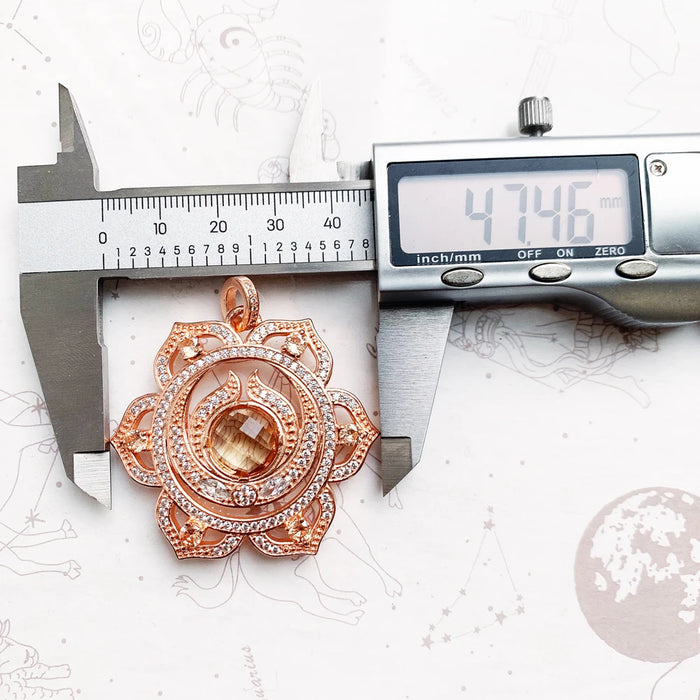 925 Sterling Silver Splenic Chakra Pendant Soul Gift For Women