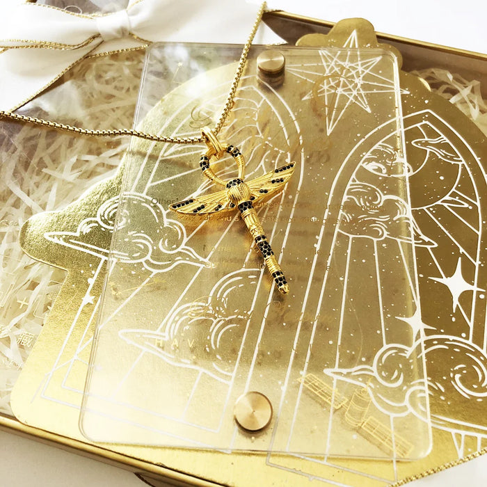 925 Sterling Silver Ankh Scarab Necklace Fine Jewelry For Women & Men