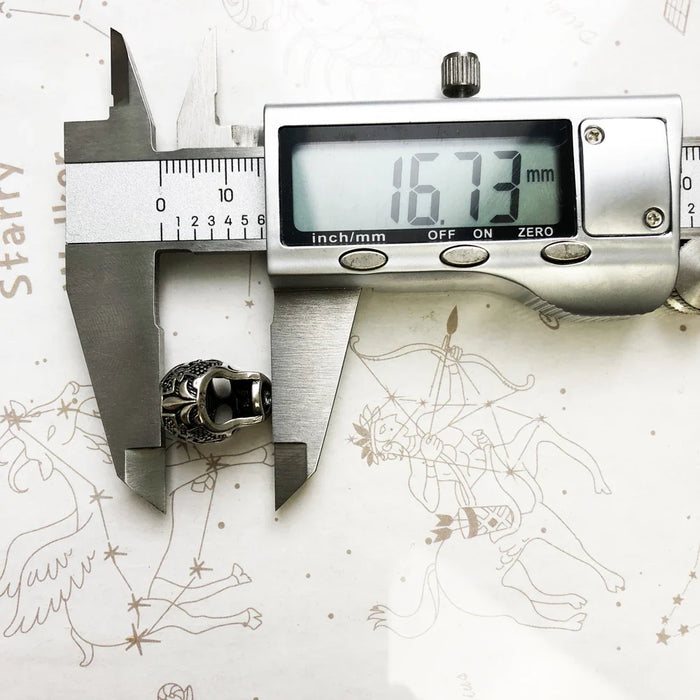 925 Sterling Silver Fleur-De-Lis Skull Bead Street Rebel Charm For Europe Karma Bracelets