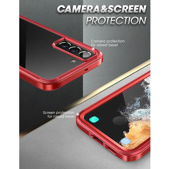 For Samsung Galaxy S22 6.1 Inch 2022 Release Ub Edge Pro Slim Frame Clear Back Case With Built-In Screen Protector
