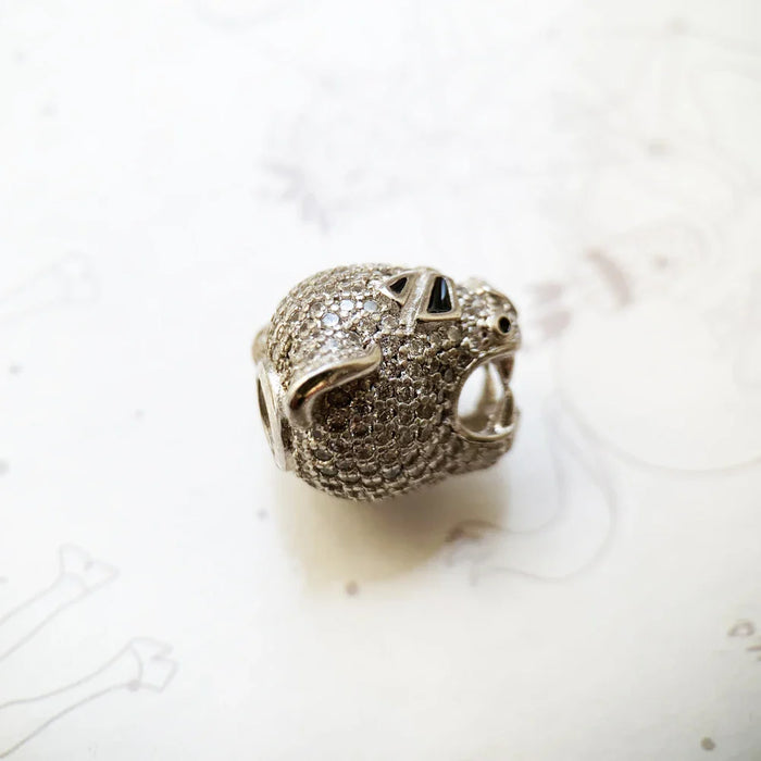 925 Sterling Silver Independence Charm Tiger Bead Europe Strength Summer Luxury Accessory For Jewelry Making