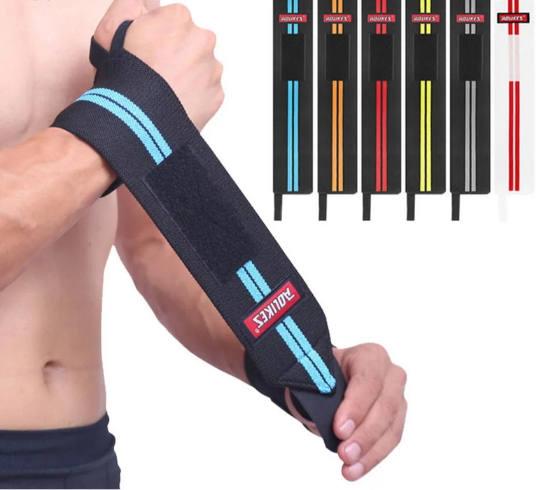 Pair of Professional Wrist Wraps For Strength Training Heavy Duty With Thumb Loop