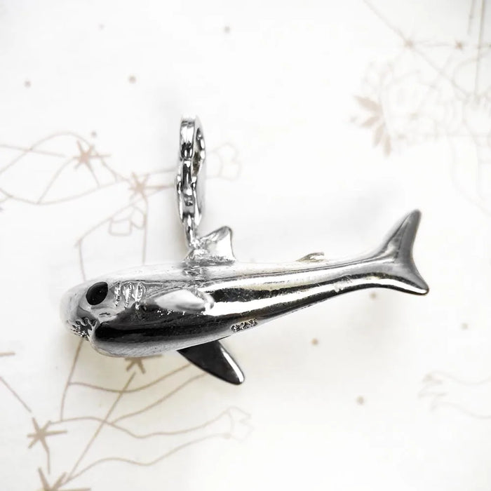 925 Sterling Silver Shark Pendant Trendy Gift For Men & Women