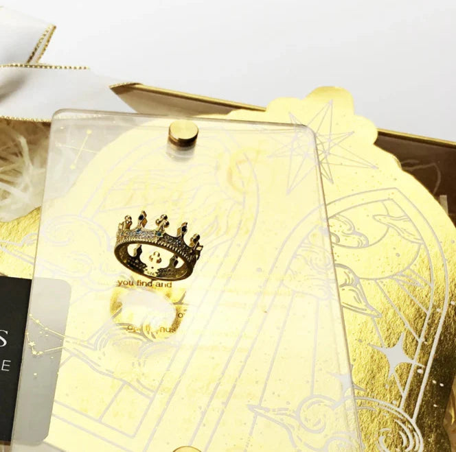 925 Sterling Silver Vintage Royal Crown Ring Romantic Gift Boho