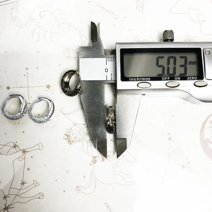 925 Sterling Silver Water Drop Hinged Hoop Earrings Europe Style Glam Fashion For Women