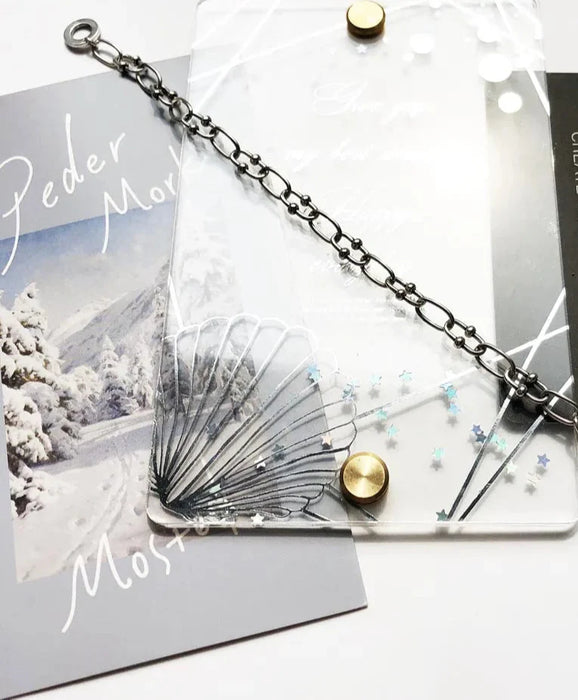 925 Sterling Silver Blackened Link Chain Charm Bracelet Rebel For Women And Men