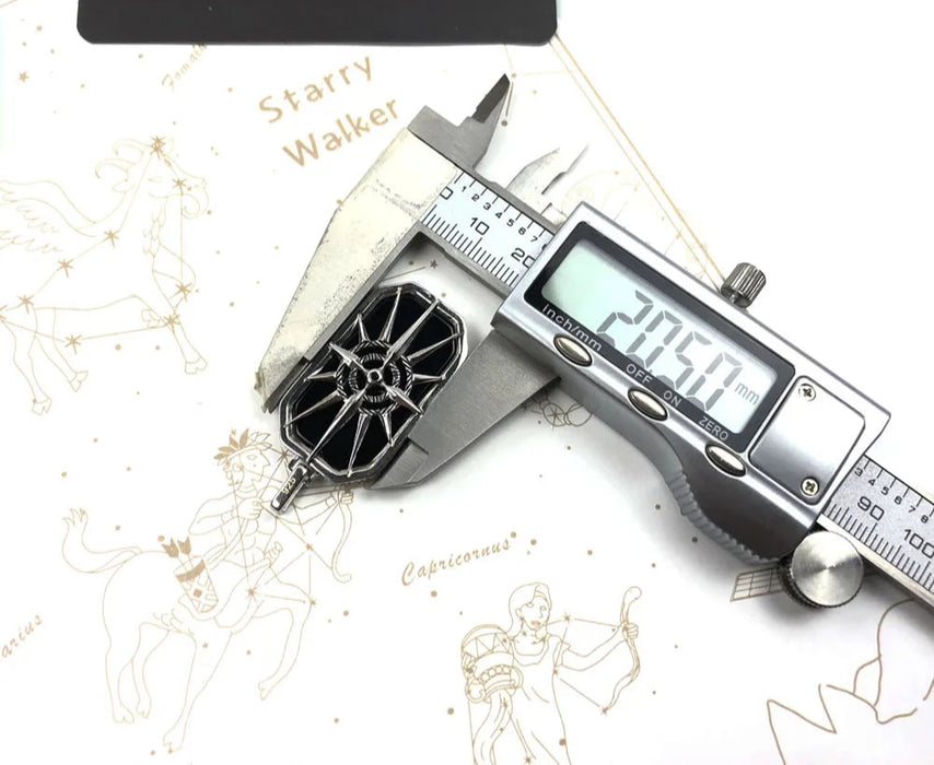 925 Sterling Silver Winter Star Compass Pendant Fine European Style Jewelry For Men & Women