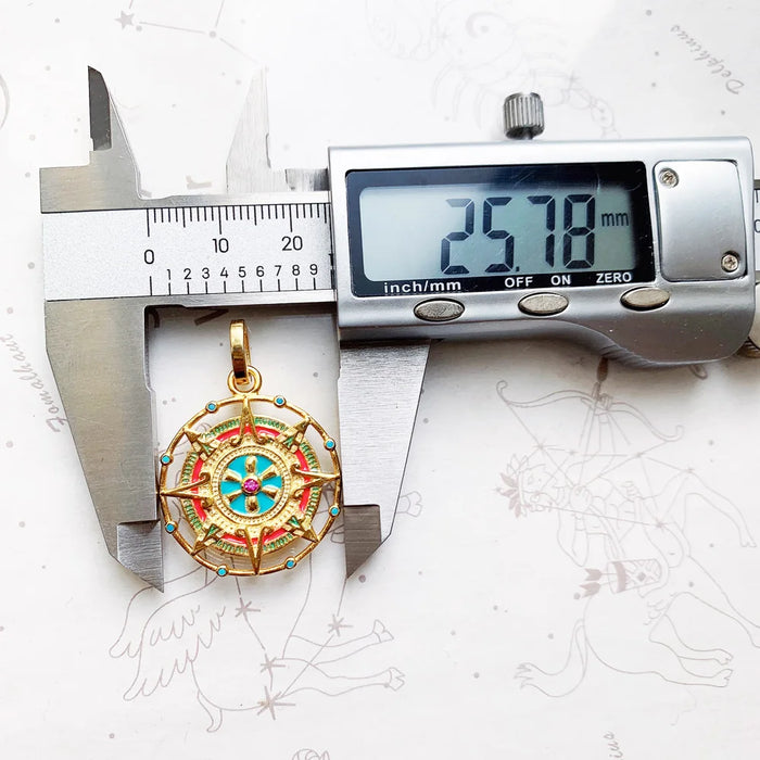 925 Sterling Silver Ethnic Aztec Amulet Pendant Powerful Gift For Women & Men