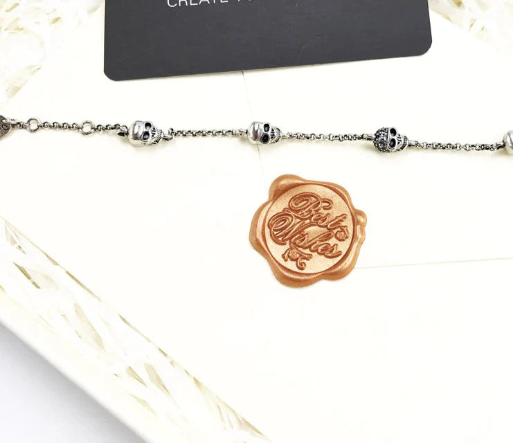 925 Sterling Silver Exquisite Feminine Skulls Bracelets Rebel For Women