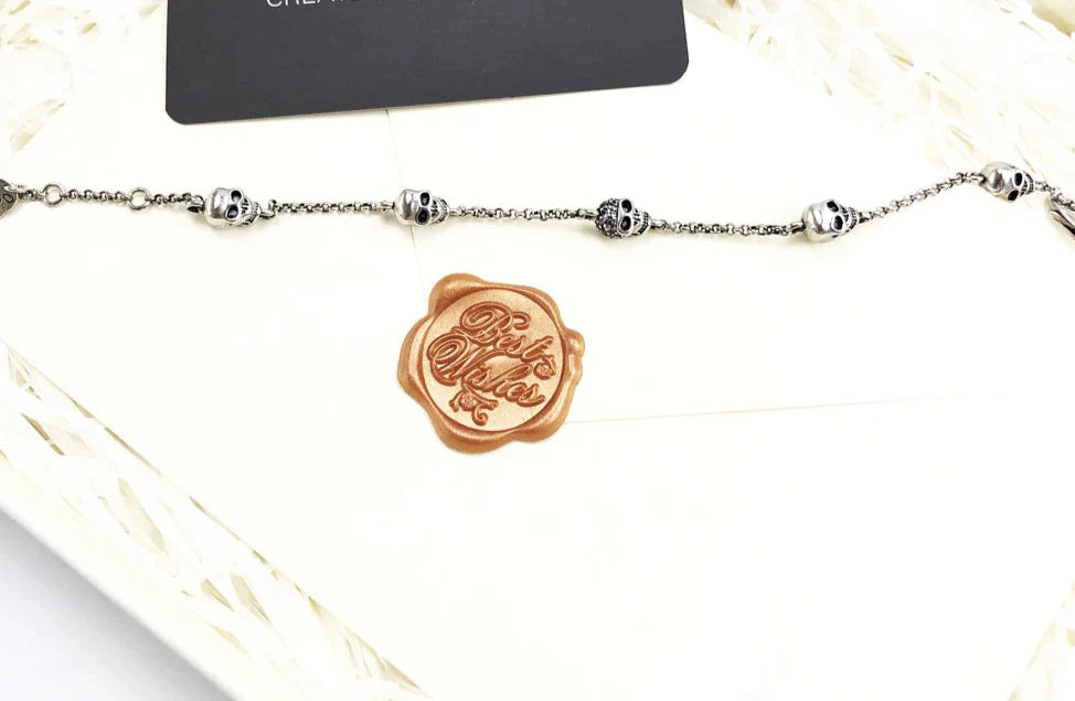 925 Sterling Silver Exquisite Feminine Skulls Bracelets Rebel For Women