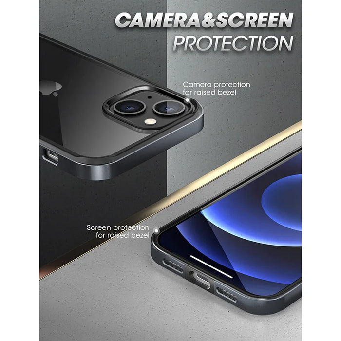 For Iphone 13 6.1 Inch 2021 Release Ub Edge Slim Frame Case With Tpu Inner Bumper & Transparent Back