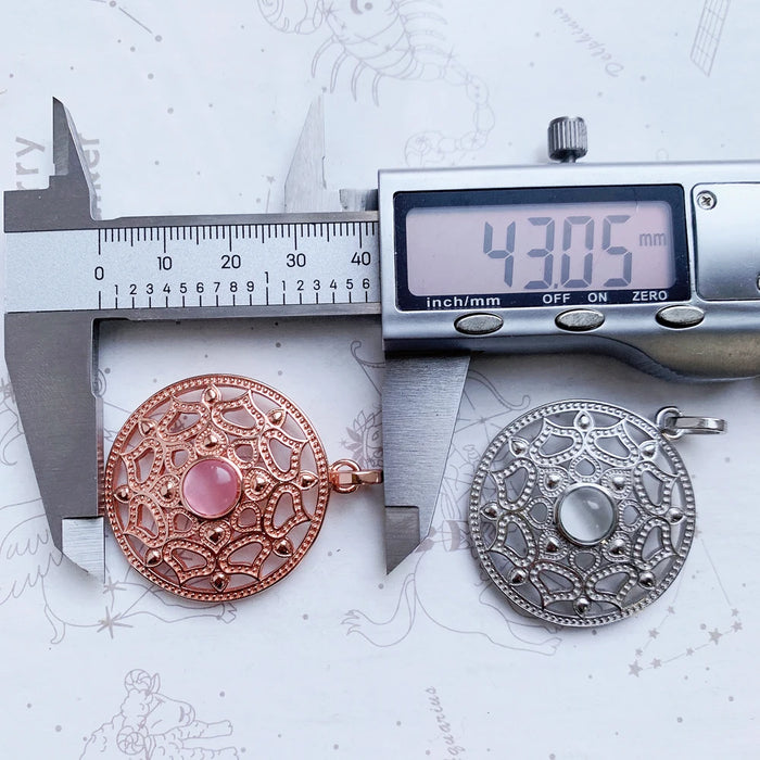 925 Sterling Silver Opal Lotus Pendant Glam Jewelry European Style Trendy Accessory Soul Gift For Women