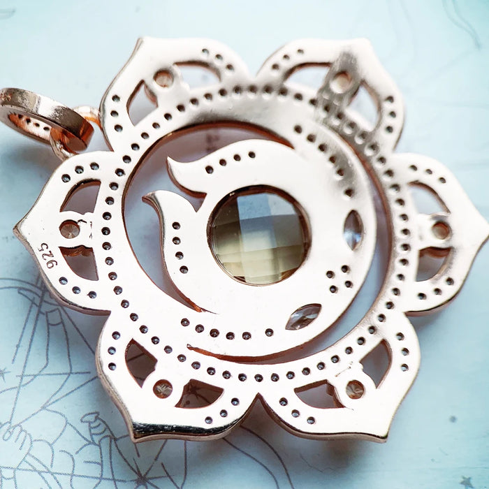 925 Sterling Silver Splenic Chakra Pendant Soul Gift For Women