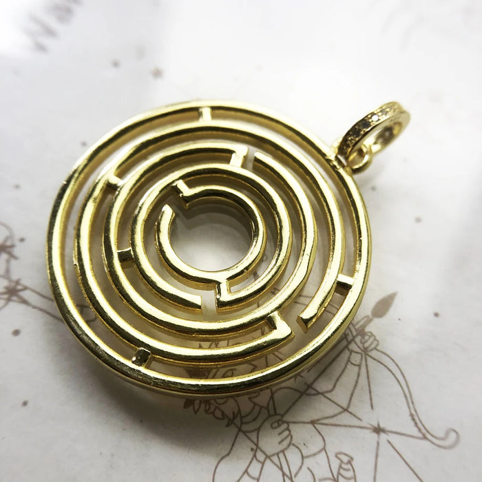 925 Sterling Silver Autumn Maze Pendant Colourful Stones Gift For Women