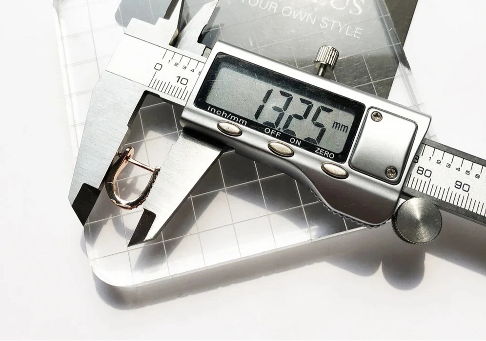 925 Sterling Silver En Vogue Creole Hoop Earrings Classic Rose Design