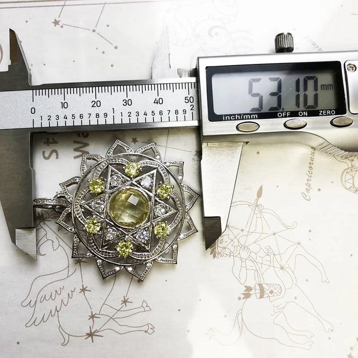 925 Sterling Silver Heart Chakra Pendant Fashion Jewelry For Women & Men