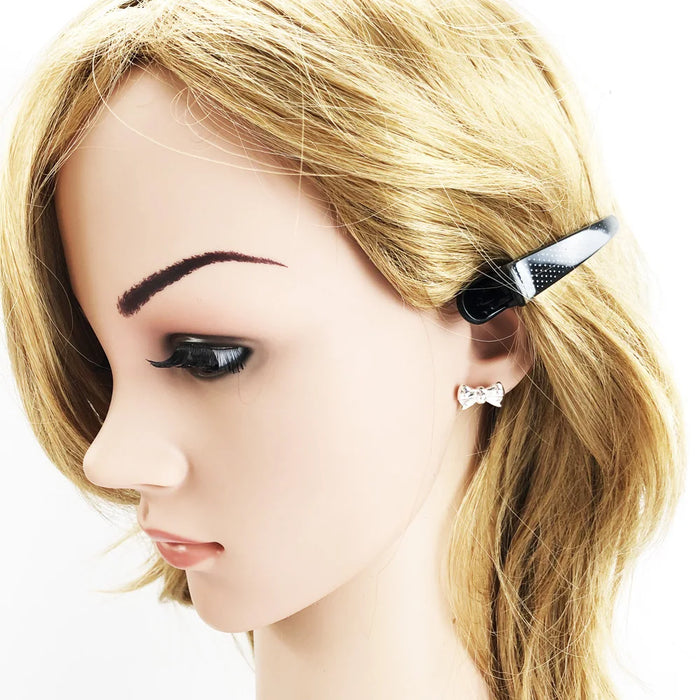 925 Sterling Silver European Style Bow Stud Earrings