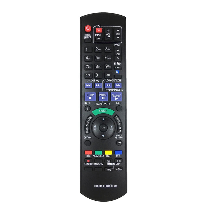 For Panasonic N2Qayb000618 Genuine Hdd Dvd Ir6 Recorder Remote Control Dmr-Hw100 Dmr-Hw100Ebk Dmr-Hw200 Dmr-Hw120 Dmr-Hw220