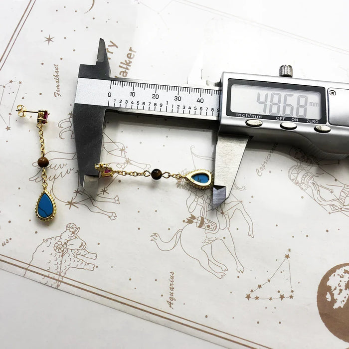 925 Sterling Silver Gold Plated Riviera Earrings Fine Jewelry For Women Autumn Collection