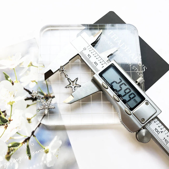 925 Sterling Silver Earrings White Stars Shine Women