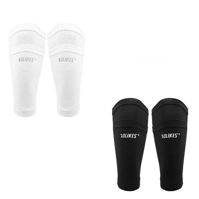 Pair of Football Shin Guard Socks Adult Calf Support Sleeves
