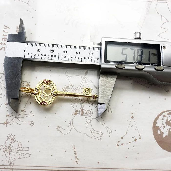 925 Sterling Silver Romantic Pure Seduction Key Pendant Fine Jewelry For Men & Women