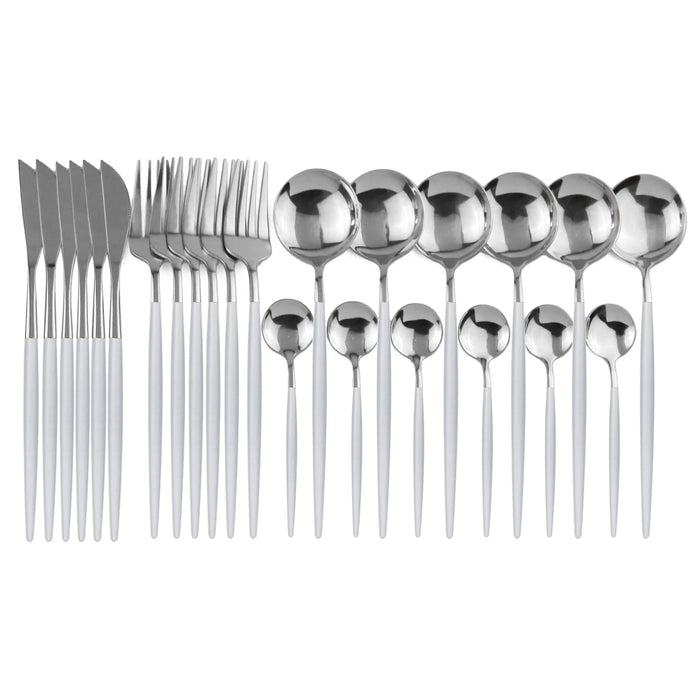 24 Piece Stainless Steel Cutlery Set For 6