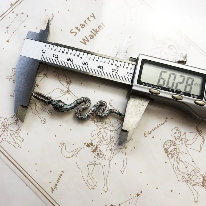 925 Sterling Silver Bohemian Snake Pendant Myth Of The Jungle Gift For Women