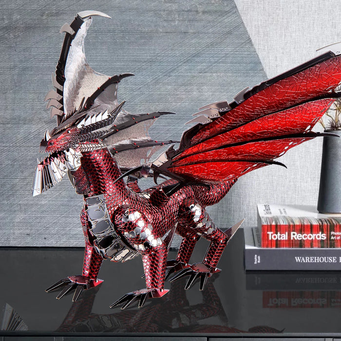 3D Metal Dragon Puzzle Kit Desktop Decor Gift